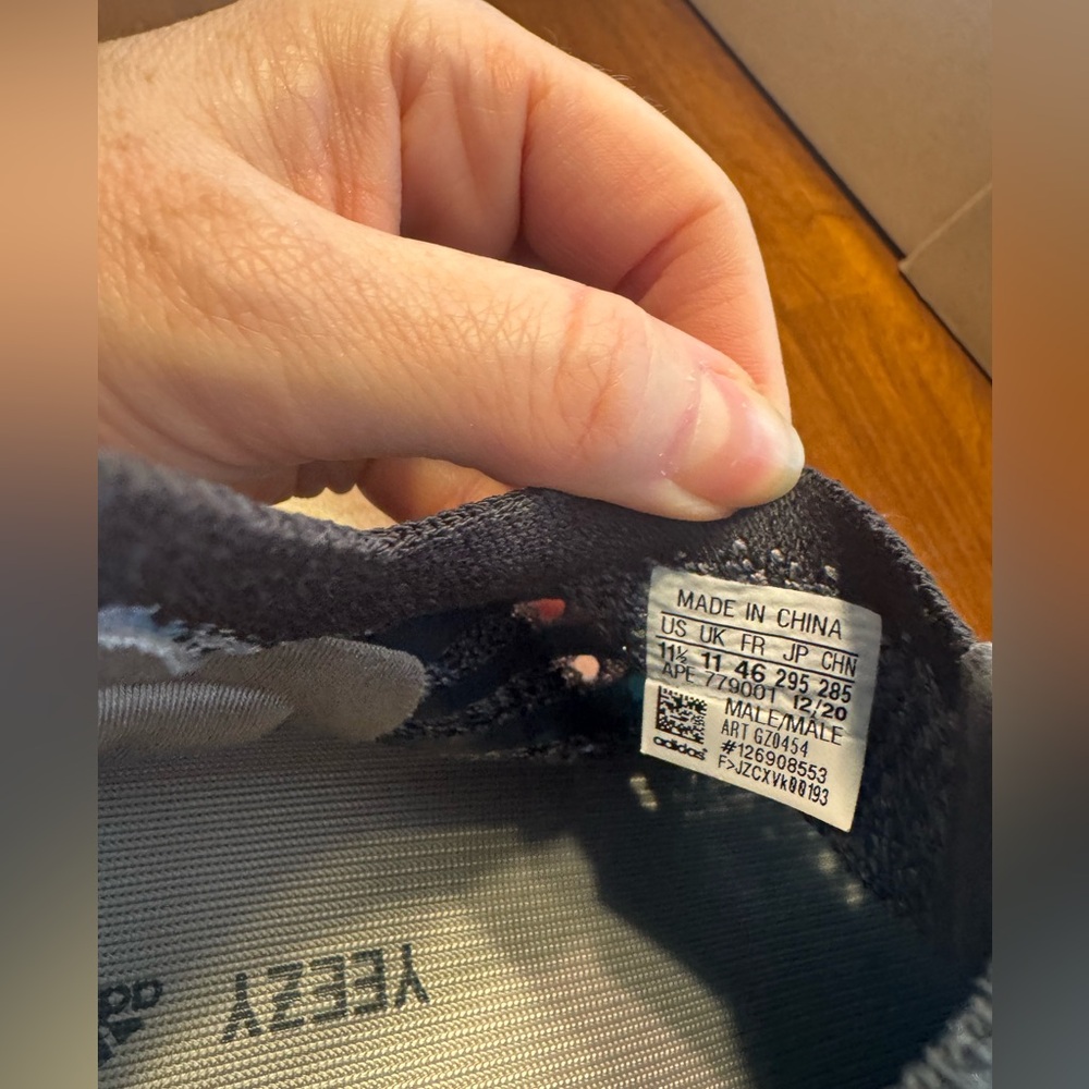 Adidas Yeezy Boost 380 Black Blue Sneakers - Picture 8 of 9